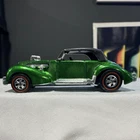 Hot Wheels Redline Classic Cord Green Black Original Top MINT!