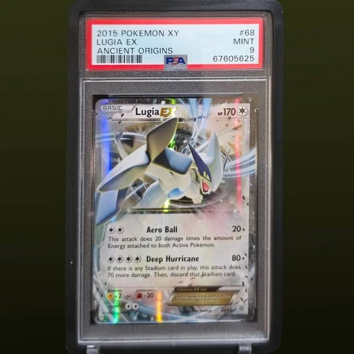 2015 POKEMON XY ANCIENT ORIGINS #68 LUGIA EX PSA 9