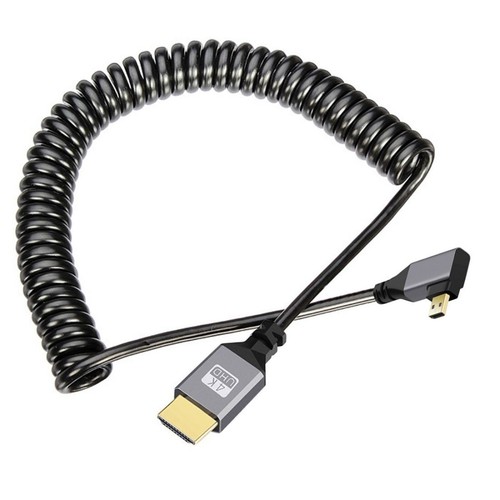 Jimier HDMI Stretch Coiled Cable HDMI 2.0 Male to Male 4K 60hz Extension Cable - Picture 9 of 17