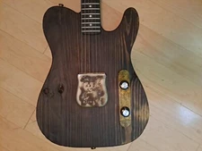 Sandblasted Stained Hand-built Esquire Electric by Mudbone Guitars