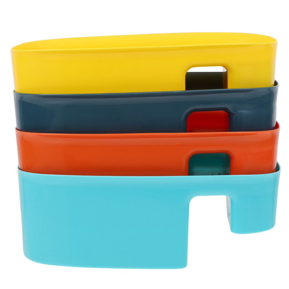 4pcs Over The Sink Sponge Holder Sink Drainer Basket Food Strainer Basket-image