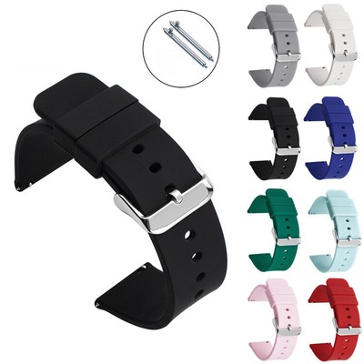 Silikon Uhrenarmband Uhrenarmband Ersatz Armband Smart Gummi Band 10mm-24mm