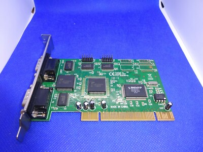 MOSCHIP NM9745  2PORT SERIELLE RS232 PCI  SCHNITTSTELLEN KARTE REV:B #GK757