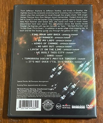 Jefferson Starship Greatest Video Hits DVD We Built This City Sara