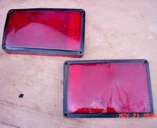 1971 Dodge Charger SE, Super Bee 2 door Tail Light Lenses- Red- ORIGINAL Mopar