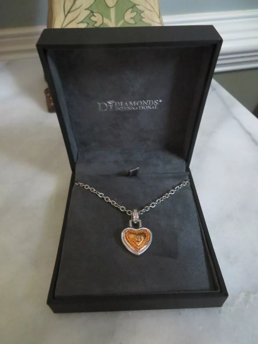 Diamonds international heart necklace clearance