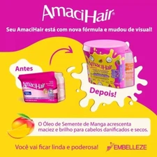 Hair Relaxer Amacihair Straightening Volume Reducer Guanidine 220g - Embelleze