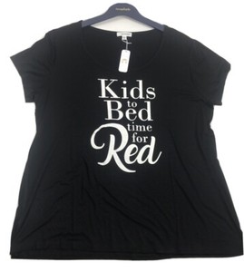 red black graphic tee