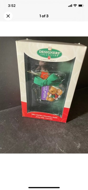 New Home Mouse Christmas Ornament NIB 2006