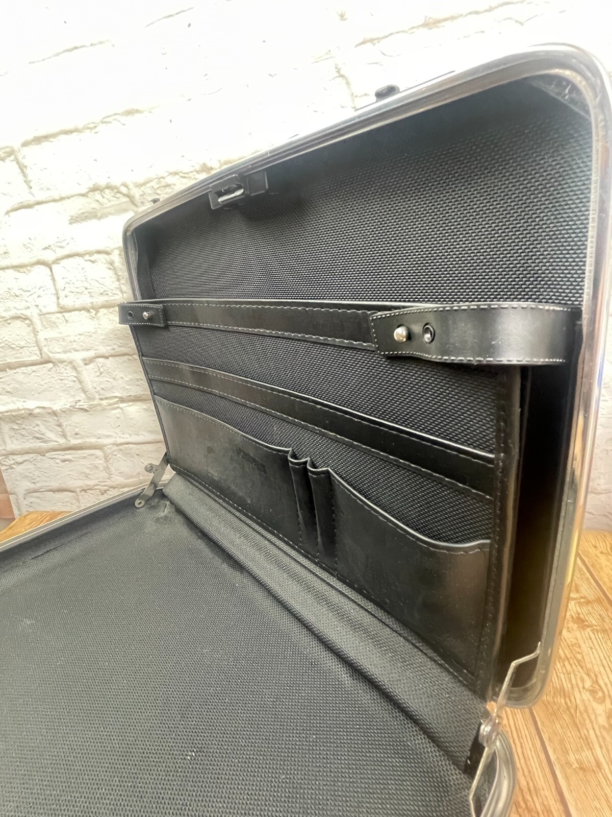 Vintage American Tourister Briefcase Hard Shell Combination Lock black