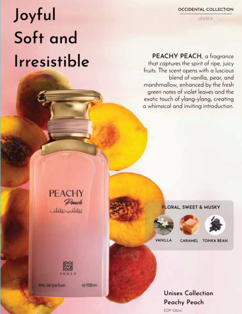 Peachy Peach by Ahmed Al Maghribi EDP 3.4oz (100ml) Unisex Perfume