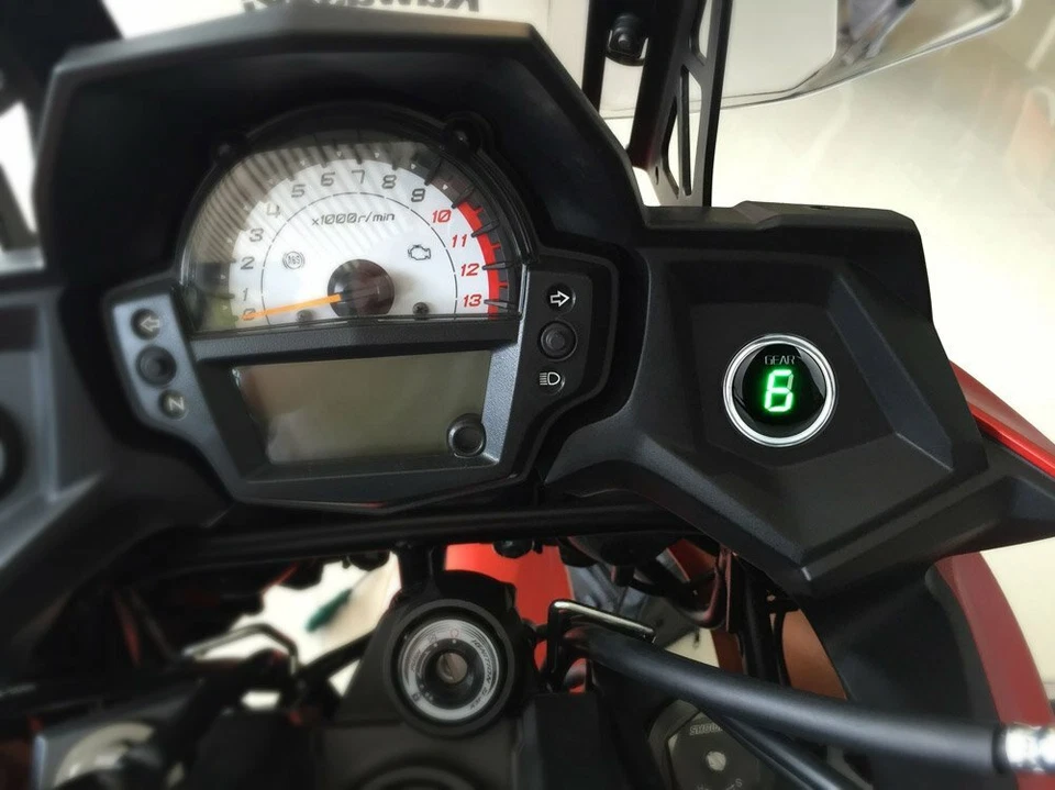 Waterproof Motorcycle Gear Indicator Green Display for Kawasaki VERSYS 650 1000 - Image 3 of 4