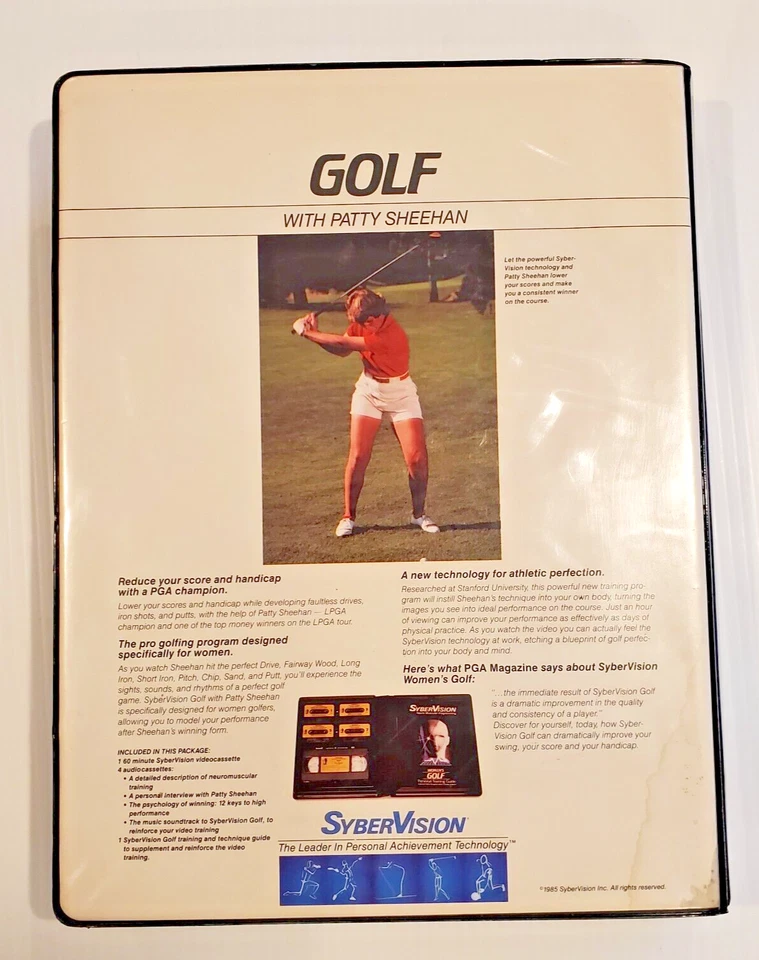 Neuromuscular Training GOLF SyberVision by Patty Sheehan Video/Audio Course VHS - Image 2 of 4