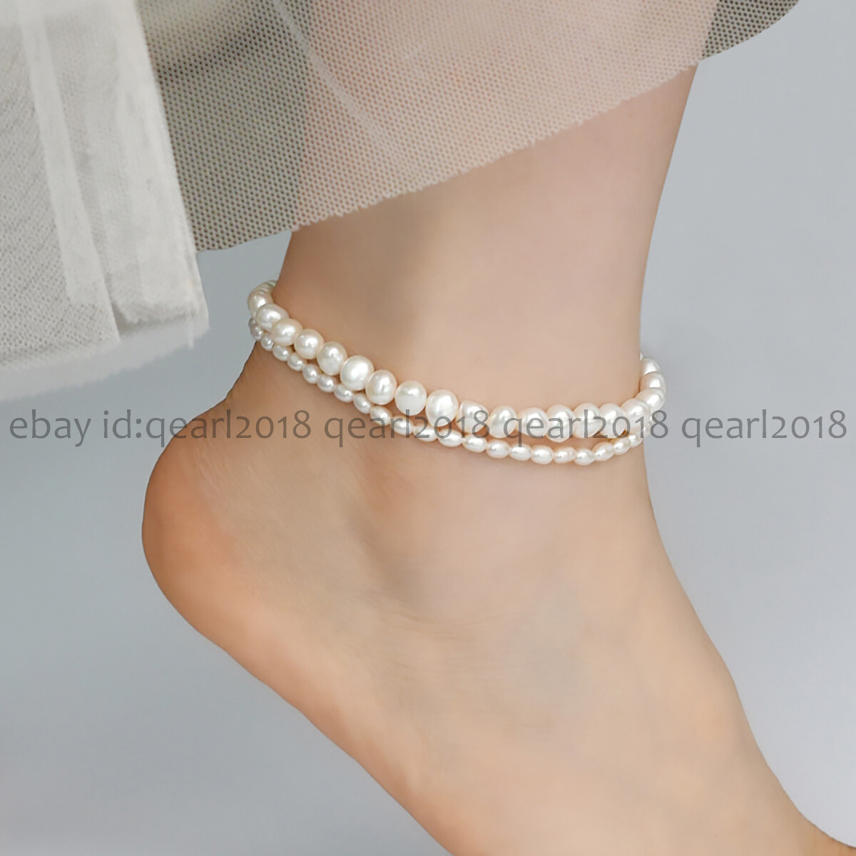 NEW！淡水パール【leah alexandra】FRESHWATER PEARL ANKLET freshwater-pearl-anklet-gold.