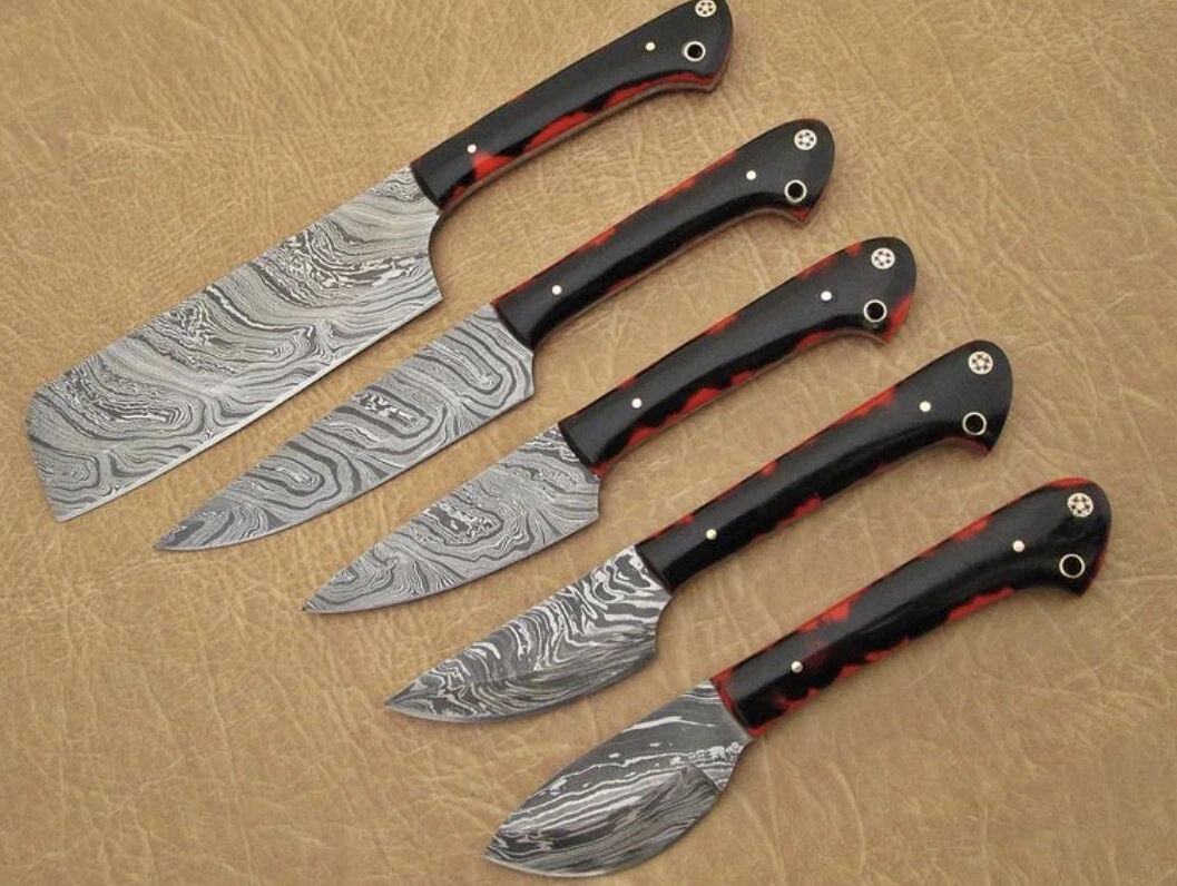damascus chef knife set