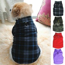 Small Pet Dog Fleece Warm Coat Jacket Puppy Vest Harness Shirt Sweater Clothes