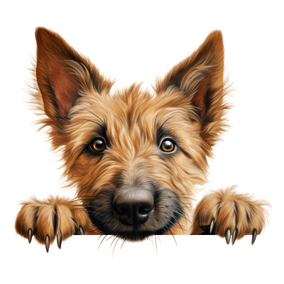 2x Berger de Picardie car sticker dog sticker