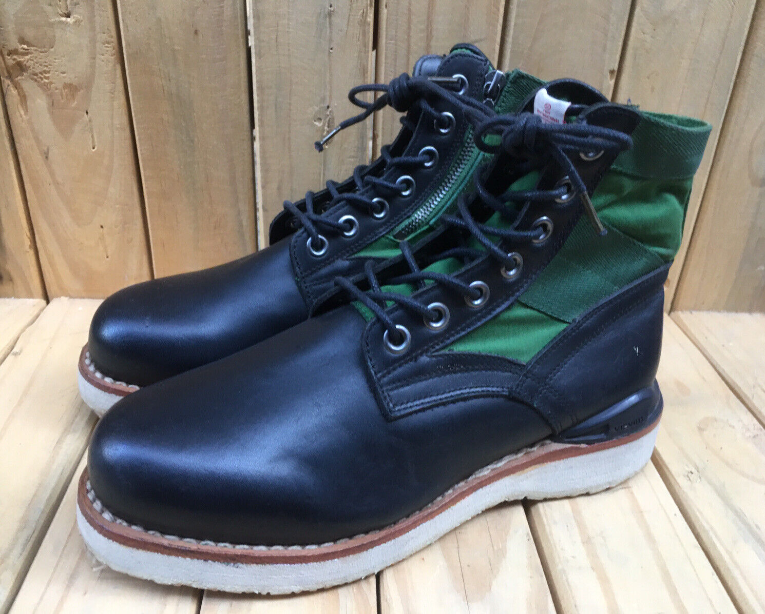 17ss visvim 7HOLE ‘73-FOLK VEGGIE BLACK