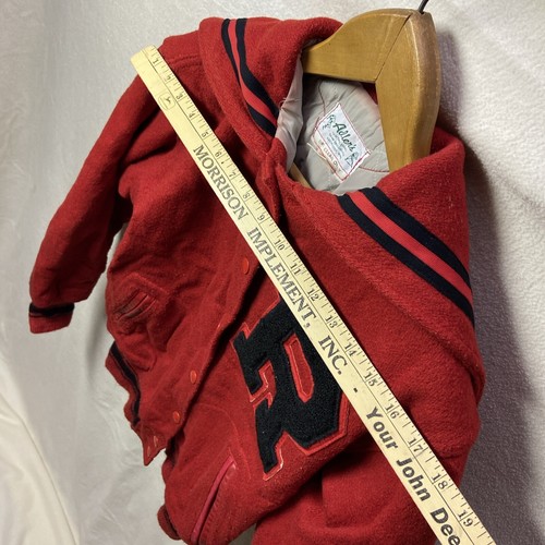 Chaqueta de Lana Adler’s Equipo Universitario River Falls Rockets Baloncesto Fútbol WI De Colección - Imagen 21 de 24