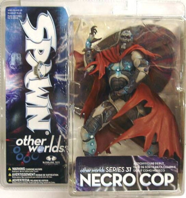 Spawn NECRO COP FIGURE Series 31 Other Worlds NEVER OPENED ~ WAS