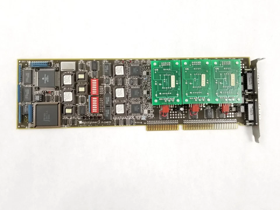 Cartão ISA Montgomery Elevator Co. P-24870 90750 Rev 1 16 bits não testado - Imagem 2 de 4