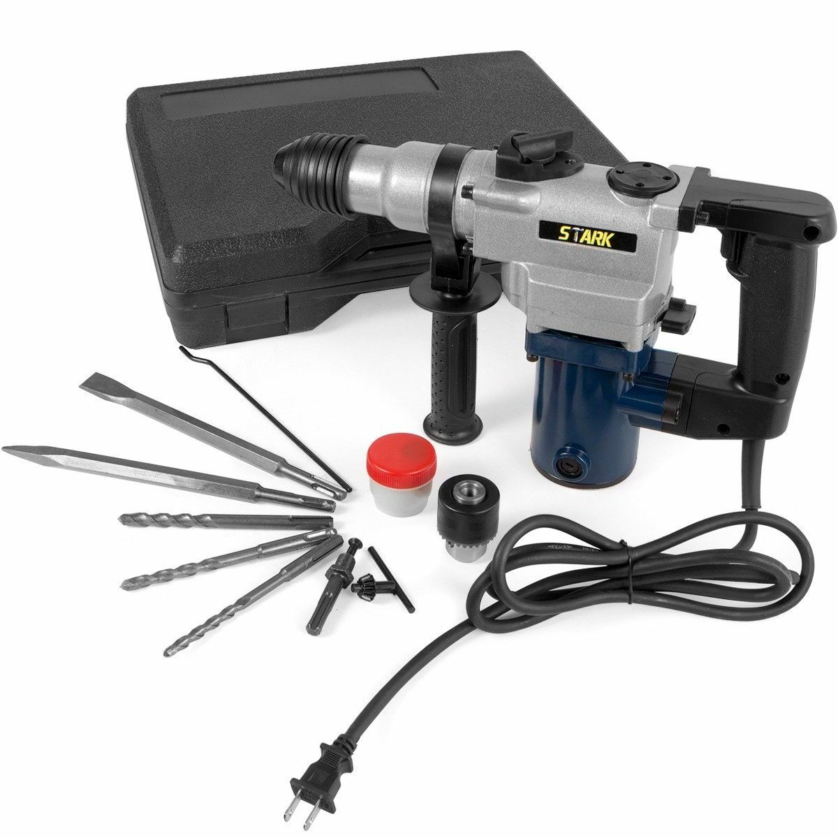 45350 Rotary Hammer Drill w/Bits \u0026 Case 