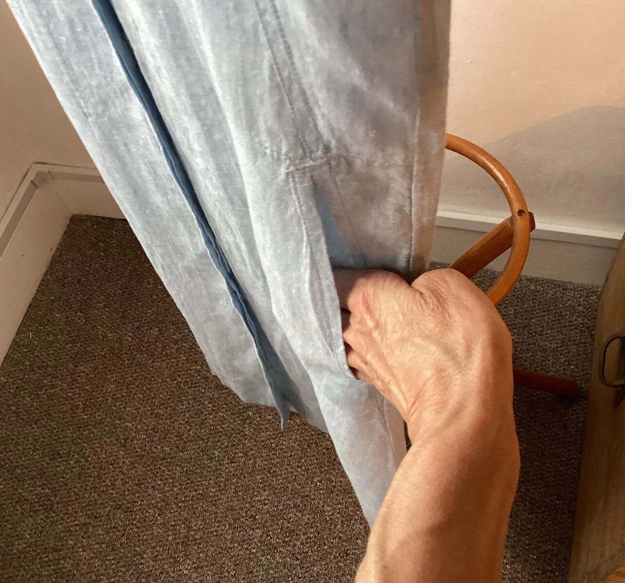 VETEMENTS Poetry Clothing Blue Button Front Long Linen Dress Size 10 (UK) (£70 off)