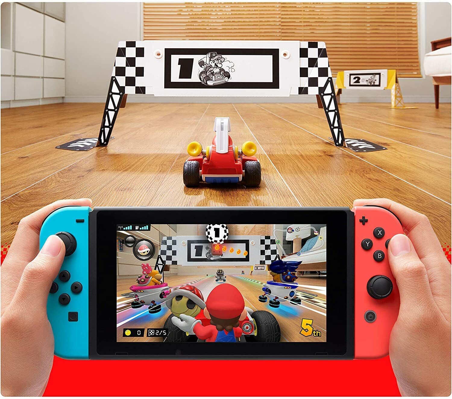  Nintendo Switch™ Mario Kart™ 8 Deluxe Bundle (Full Game Download  + 3 Mo. Nintendo Switch Online Membership Included) : Everything Else