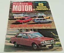 Aug 1975 MODERN MOTOR Mag Fiat VOLVO Corona Galant Renault WAGONS Compared