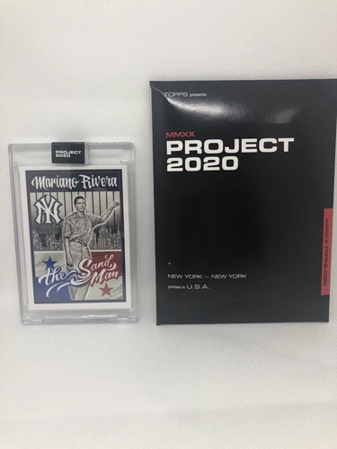 Project 2020 - 1992 Mariano Rivera #131 - by Mister Cartoon - In hand, w/box