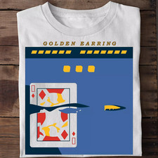 Golden Earring Band Cut Album White T Shirt Full Size S-5XL