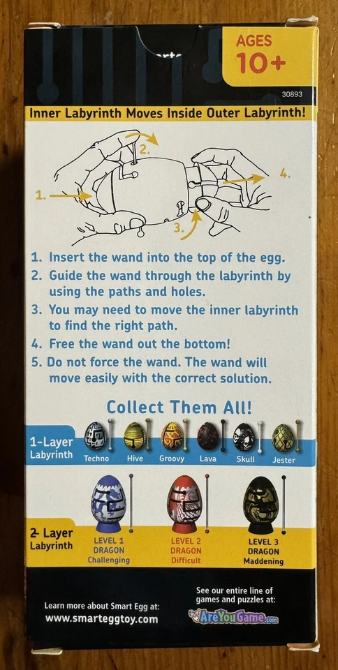 BePuzzled Smart яйцо уровень 2 лабиринт головоломка дракон сложный 2 слоя новый в коробке - Изображение 3 из 4