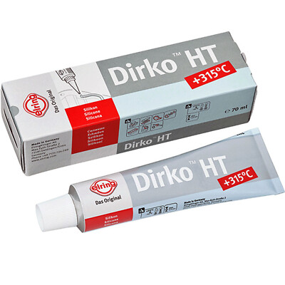 Dichtmasse Dirko HT grau 70ml Silikondichtung 315°C Ölwanne Getriebe Motor