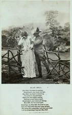 Vintage Postcard 1910s Blue Bell The Dawn is Waking Sweetheart You Must Not Sigh