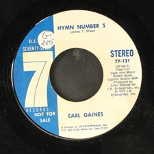 EARL GAINES: hymn number 5 SEVENTY SEVEN 7" Single 45 RPM