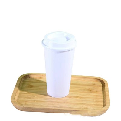 5 Stück Mehrweg Kaffeebecher PP Milktea Tasse Praktische Kaffeetasse zum Mitnehmen