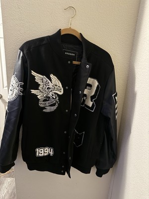 Reason Jacket - Wings Varsity - Black - CVJ-01