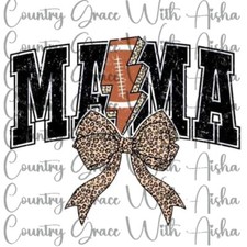 Sublimation Transfer Mama Football Ready To Press Heat Transfer