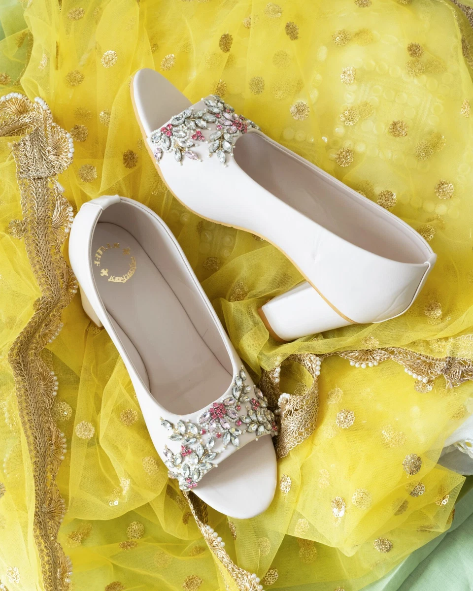 Mumbai Lehenga Shopping Guide | Bridal sandals heels, Heels, Fashion shoes