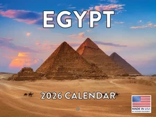 Egypt Egyptian Landmarks Calendar 2026 Monthly Wall 12 Month Made In USA