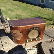 Antique 1939 Zenith Radio Co Model 6-s-321 Stars And Stripes For Restoration