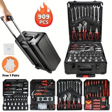 Tool Set Mechanics Tool Kit 909 PCS Wrenches ...