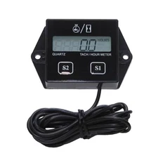 Tachometer for Small Engine, Inductive Hour Meter for 2 Stroke & 4 Stroke S