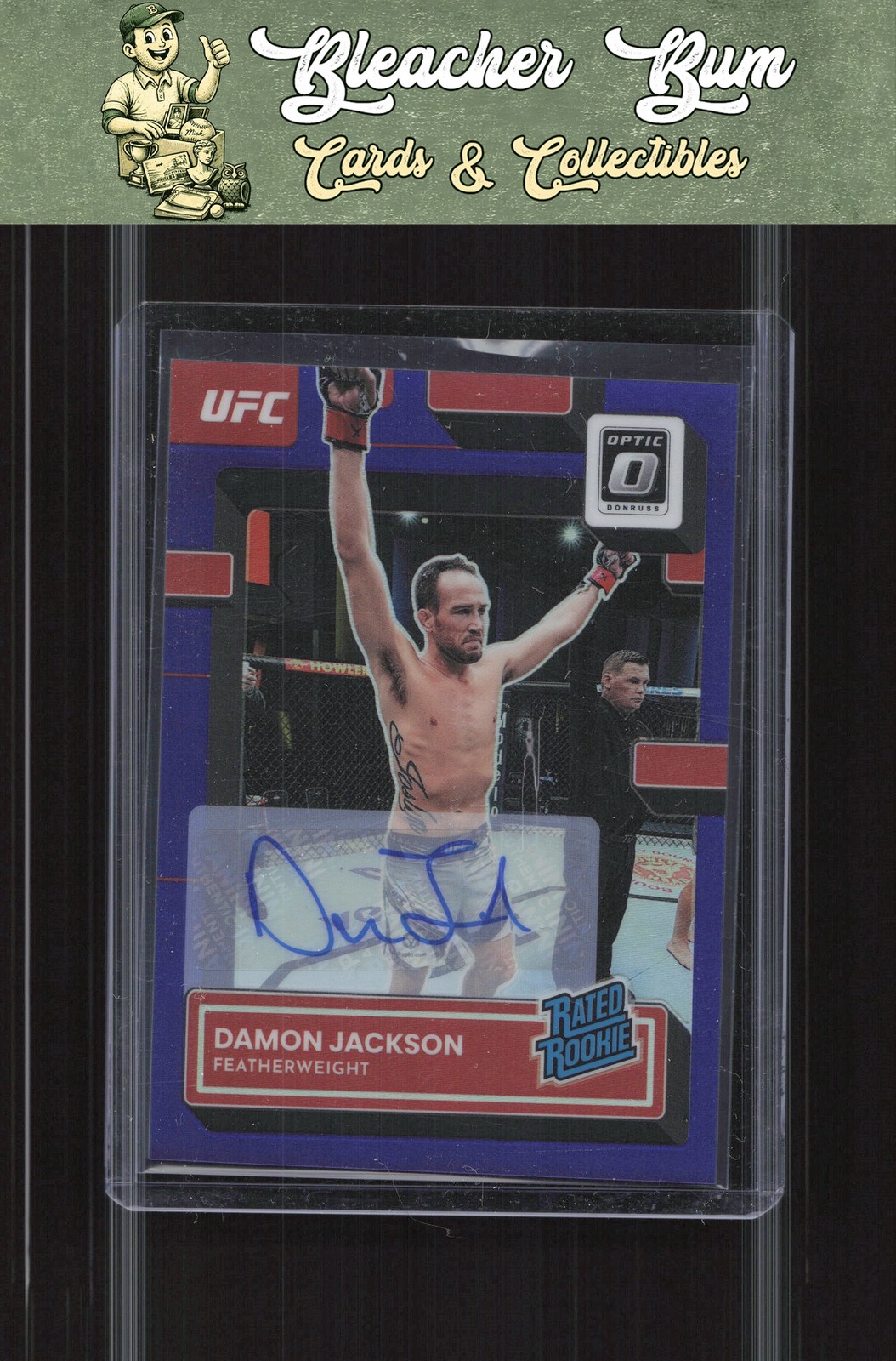 2023 Donruss Optic UFC 104 Damon Jackson Signatures Purple Rookie Auto