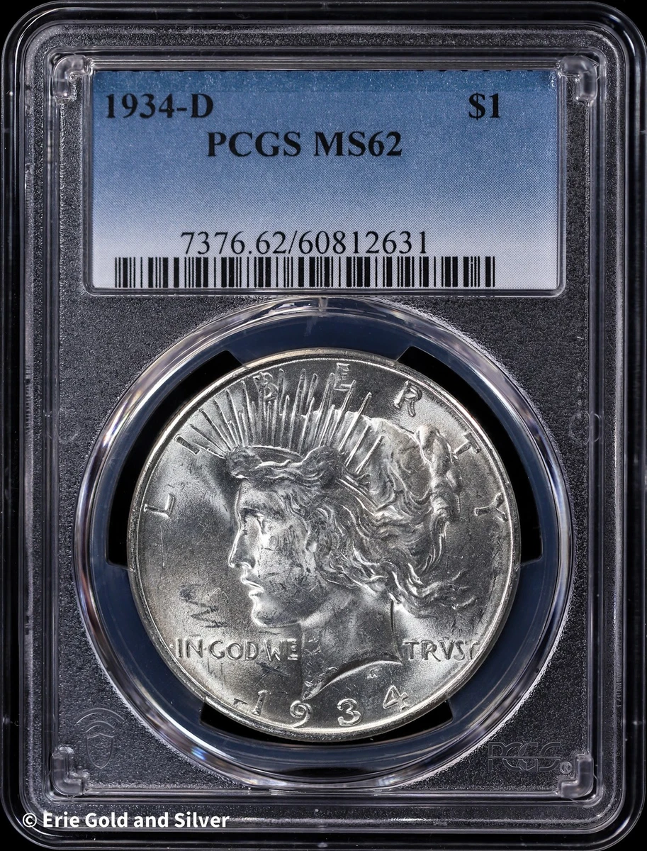 1934 D Peace Dollar for sale | eBay