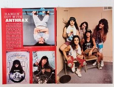 ANTHRAX~1989 POSTER~2-PAGE MAGAZINE PINUP CLIPPING~SCOTT IAN/JOEY BELLADONNA
