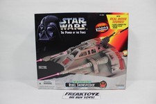 1995 Star Wars The Power of the Force Electronic Rebel Snowspeeder Slight Damage