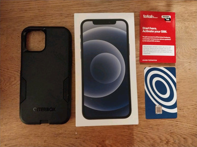 Apple iPhone 12 - 64 GB - Black Gray (Straight Talk)