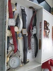 box of womens vintage watches some windup timex not working some need batteries