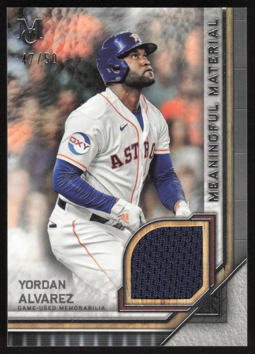 Yordan Alvarez 2023 Topps Museum Meaningful Materials Relics MMR-YAI Astros - 第 1/2 張圖片